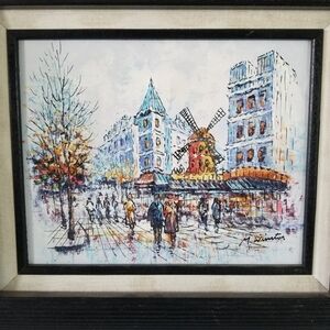 M Winston | British 20th Century Artist Moulin Rouge Streets of Paris